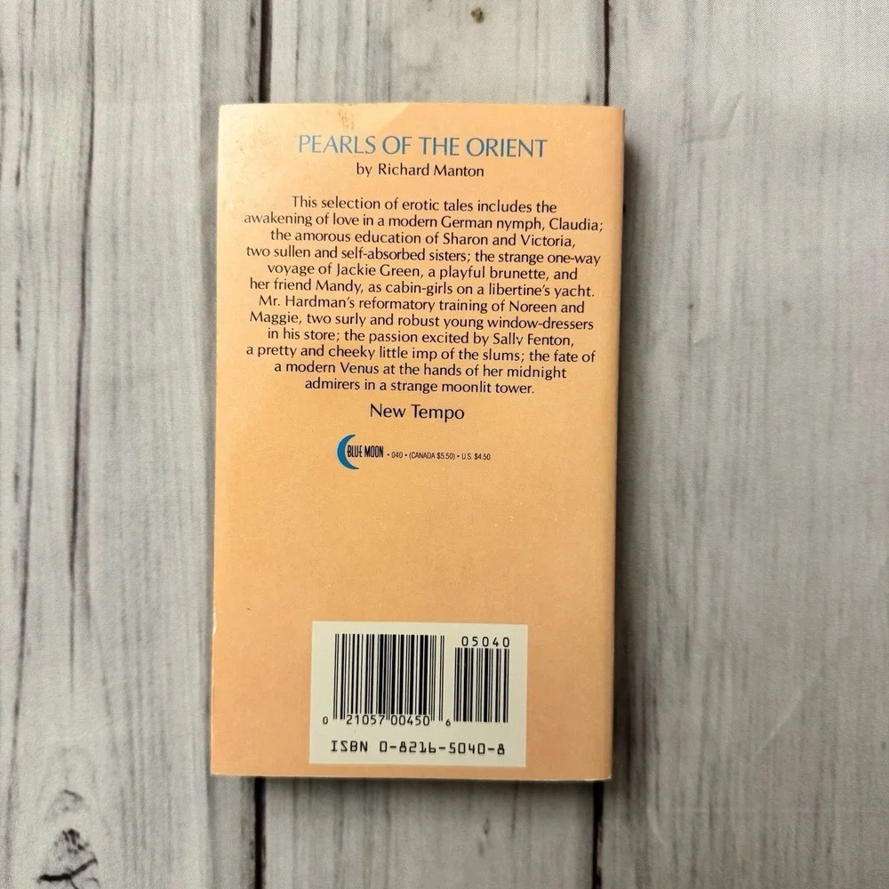 Pearls of‎ the Orient By Richard Manton Adult Erotic Paperback Smut 1st Edition
